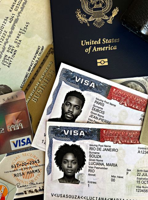 Passport and visa documents for Thailand travel