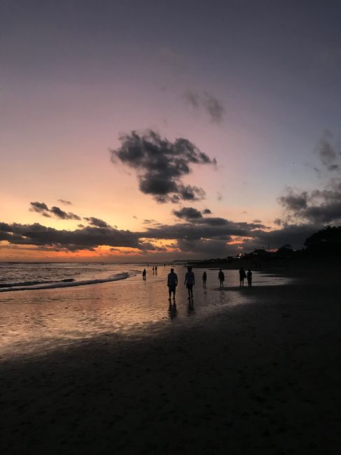 Bali beach sunset