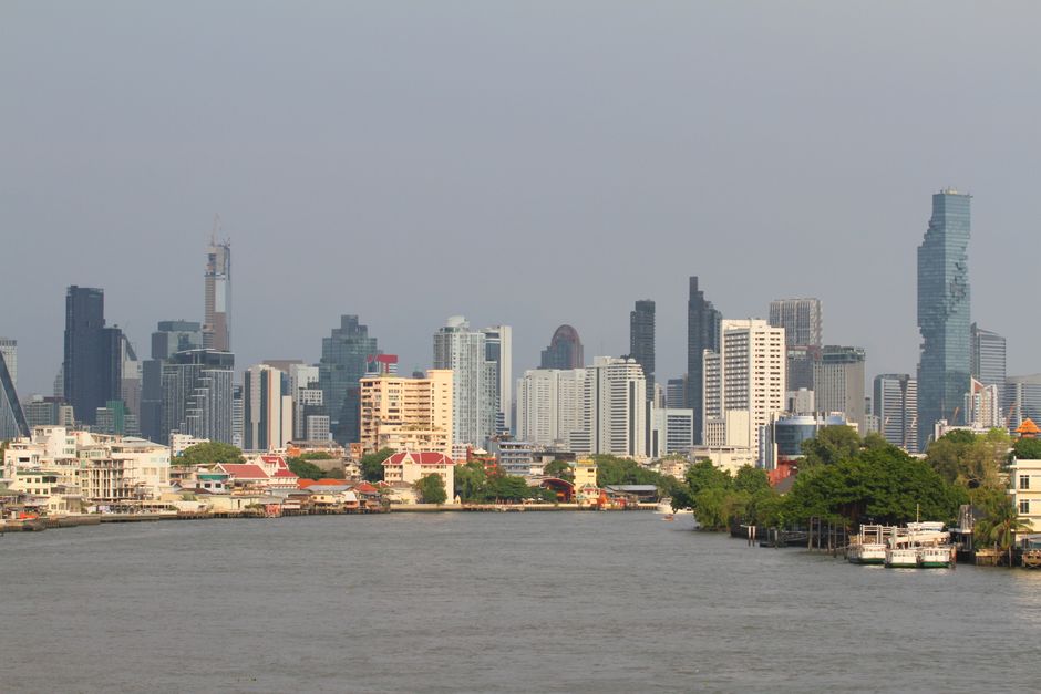 Bangkok skyline at dusk